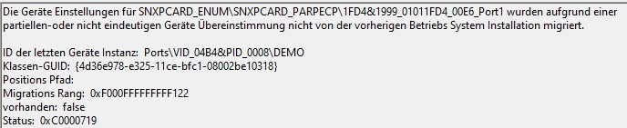 Windows 11 und COM/LPT Karten (PCI-e)