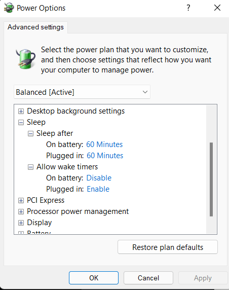 Windows 11 schließt meine Apps, wenn mein Computer nach vielen Stunden in den Ruhezustand wechselt