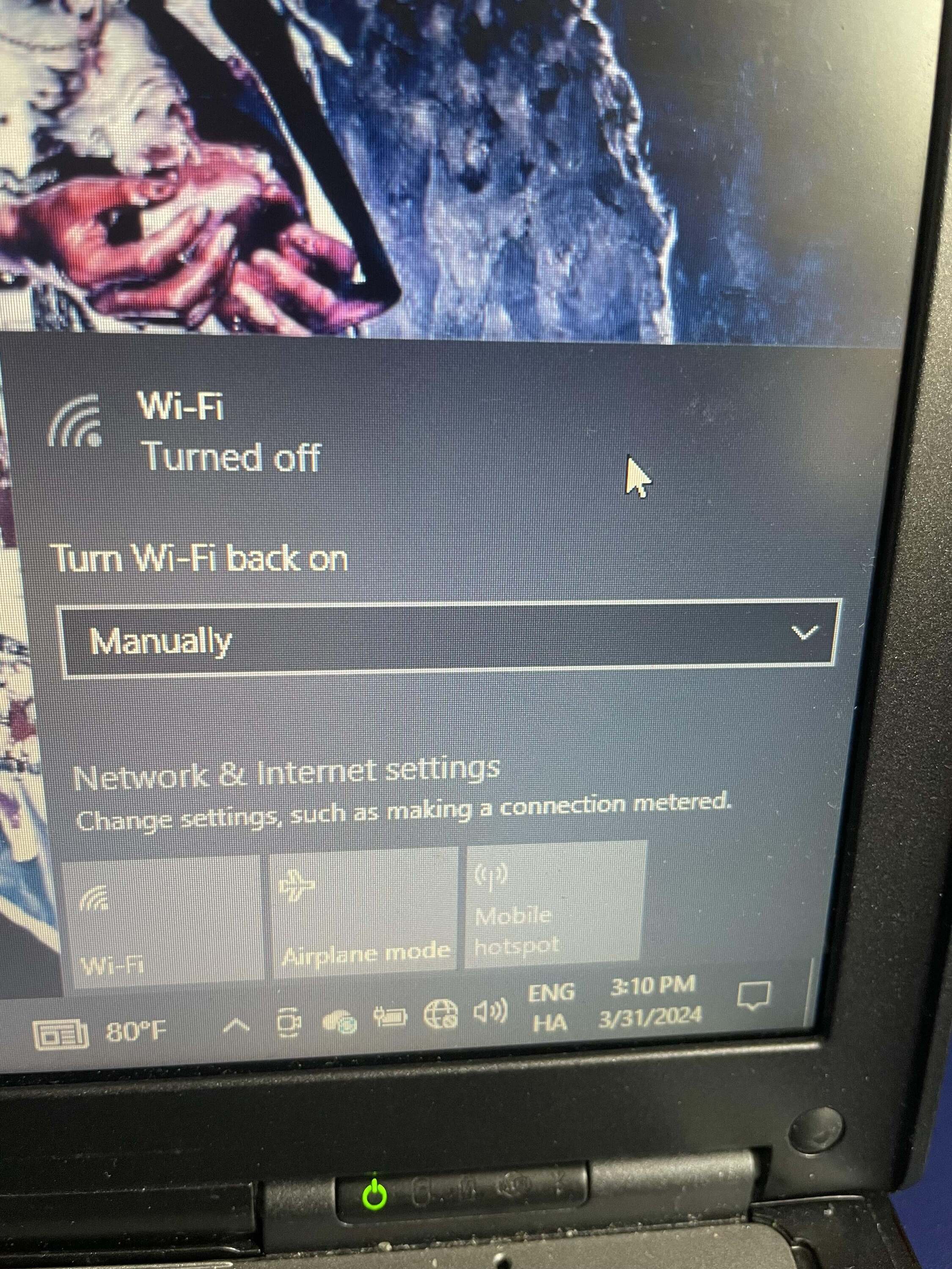 Laptop zeigt keine WiFi-Netzwerke an ...