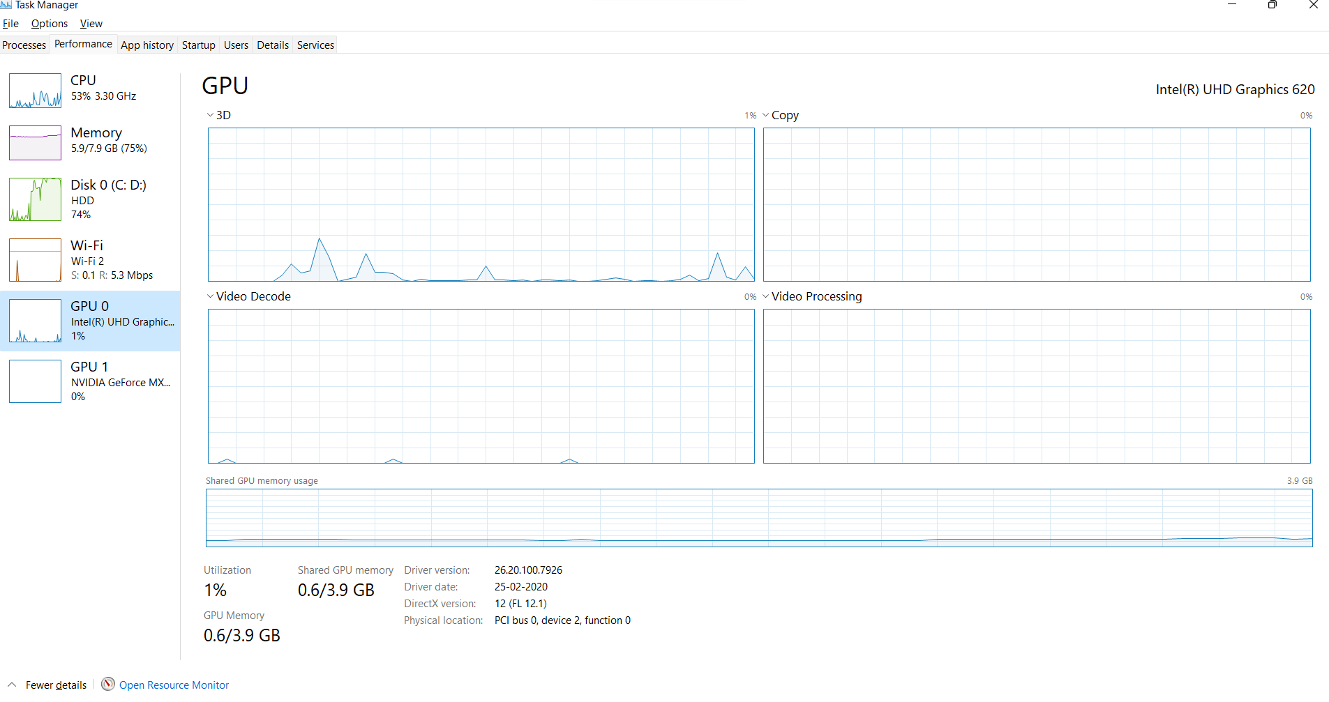 50 % des RAM werden verbraucht, wenn der Laptop im Leerlauf ist