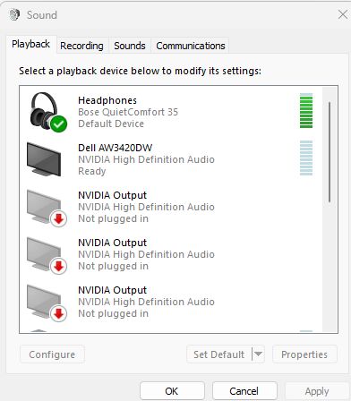 Airpods mit PC mit Windows 11 verbunden, aber kein Ton.