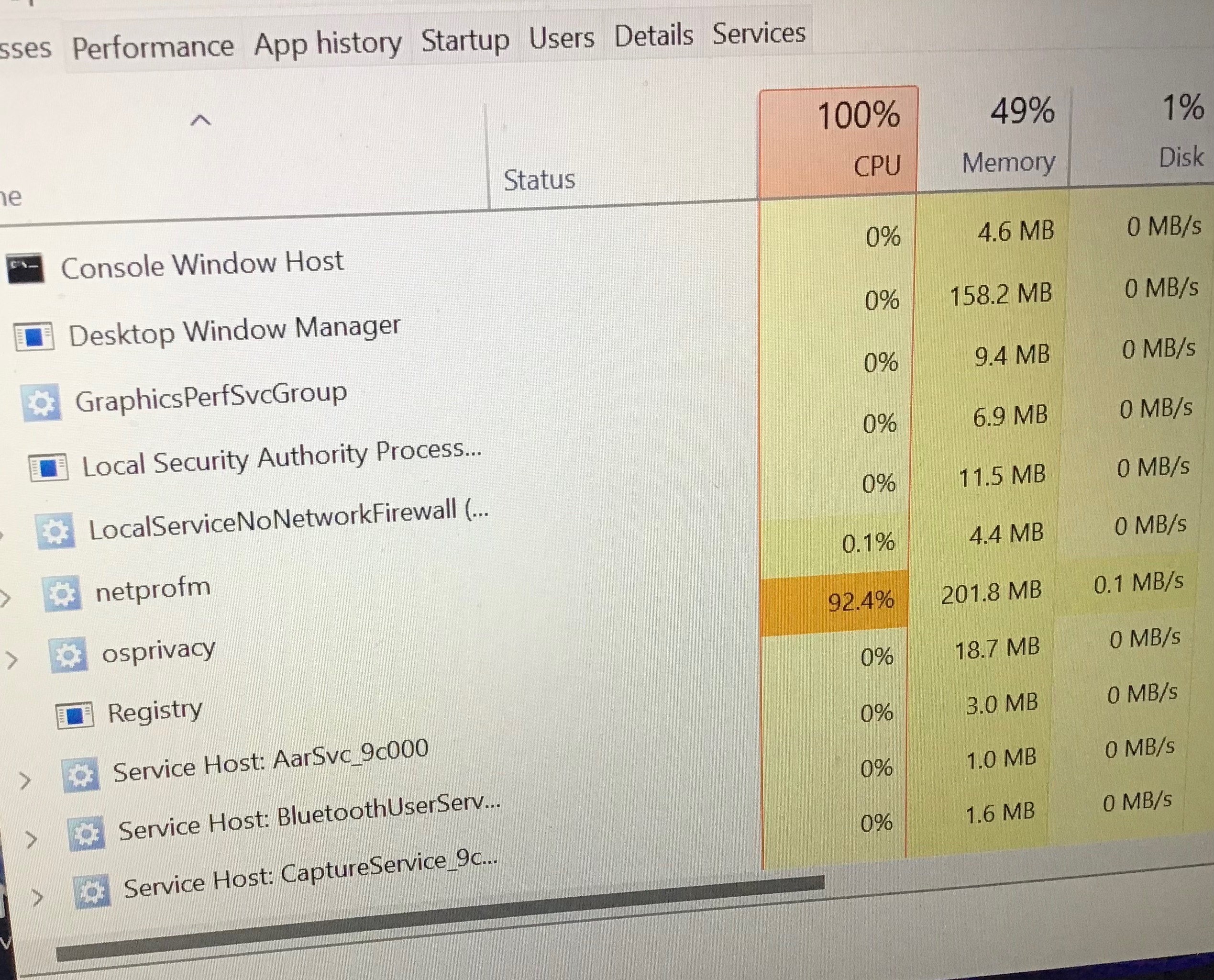 osprivacy (svchost.exe) belegt über 50 % der CPU | Windows 11