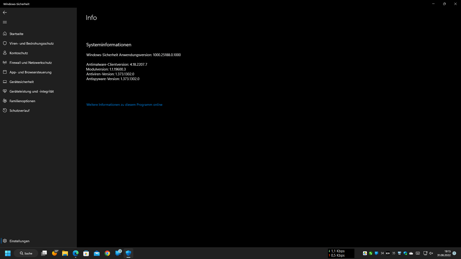 Windows-Sicherheit gelbes ausrufezeichen ohne Probleme