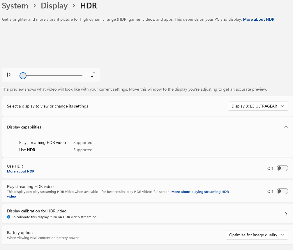 HDR kann nicht deaktiviert werden, ich habe es aktiviert und überwacht empfängt kein Signal mehr