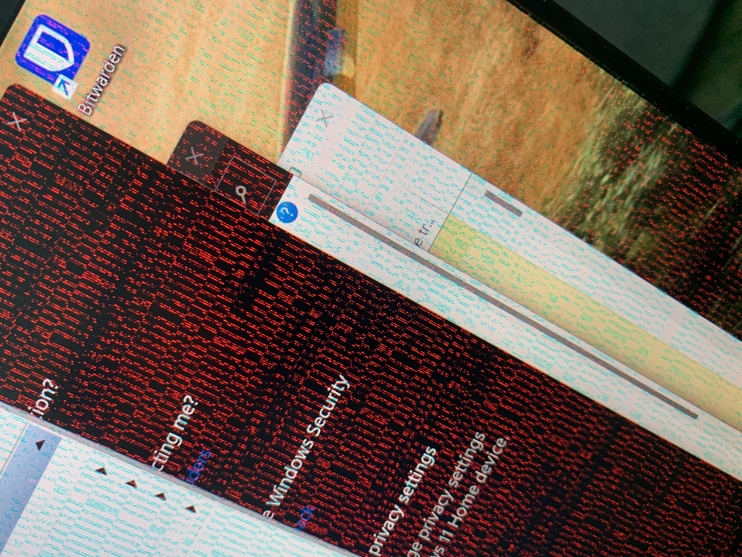 Windows 11-Bildschirm friert zufällige Pixelmuster ein