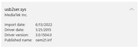Wie benenne ich usb2ser.sys in usb2ser.sys.old um