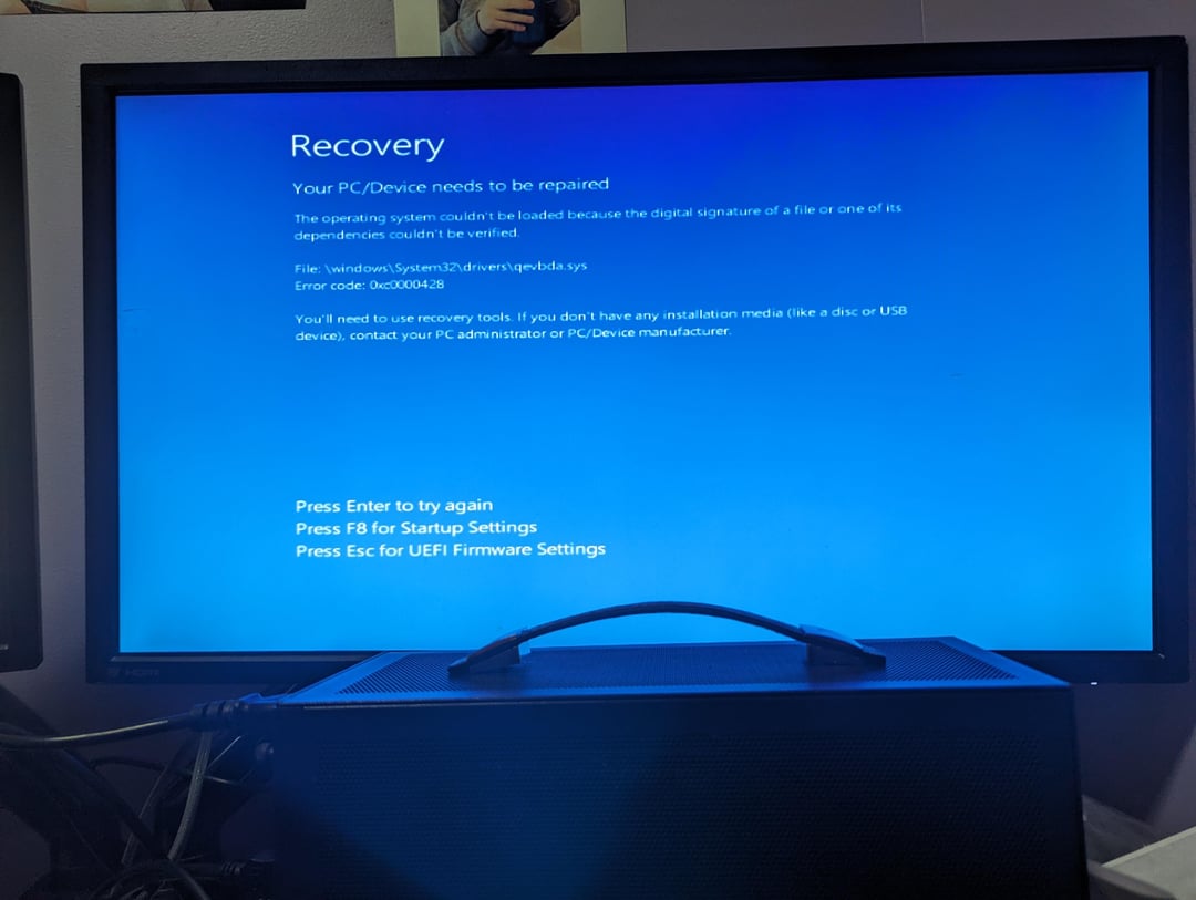Windows kann nicht installiert werden, Bilder