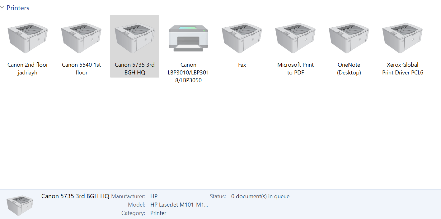 Warum wurden alle meine Druckermodelle auf HP LaserJet M101-M106 umgestellt?