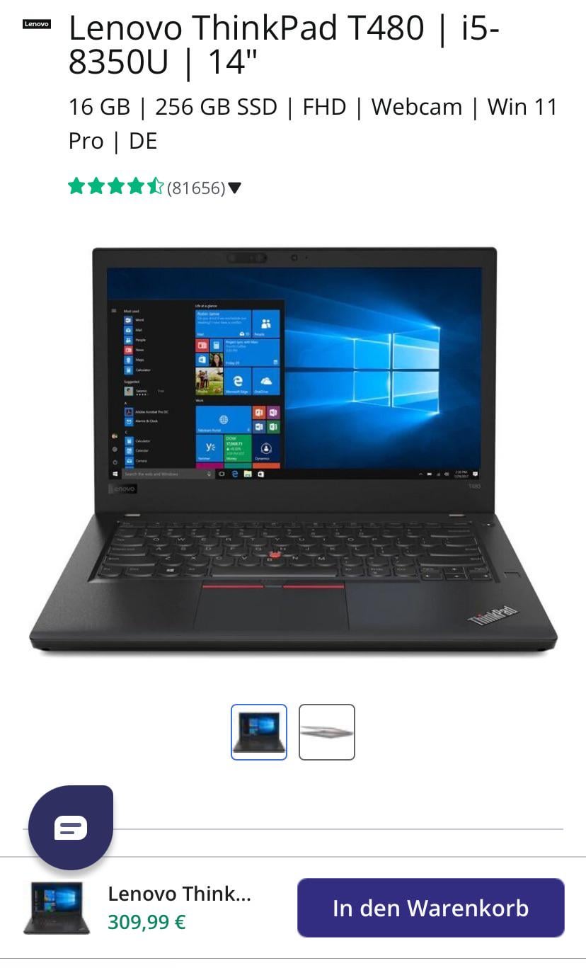 T480 für 310 Euro?