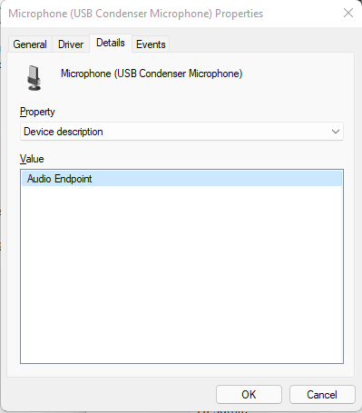 USB-Mikrofon funktioniert nicht unter Windows 11, funktioniert einwandfrei unter Ubuntu auf demselben Computer