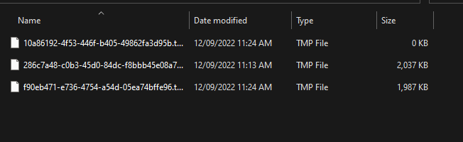 TMP-Dateien im %Temp%-Ordner können nicht gelöscht werden