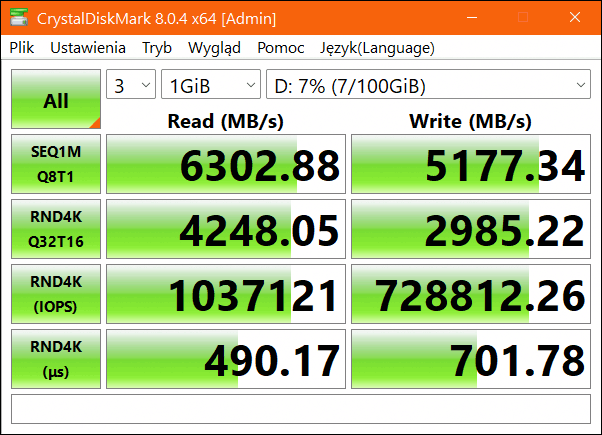 Windows 11 hat nur 45 % der zufälligen Schreibgeschwindigkeit in Nvme-SSD