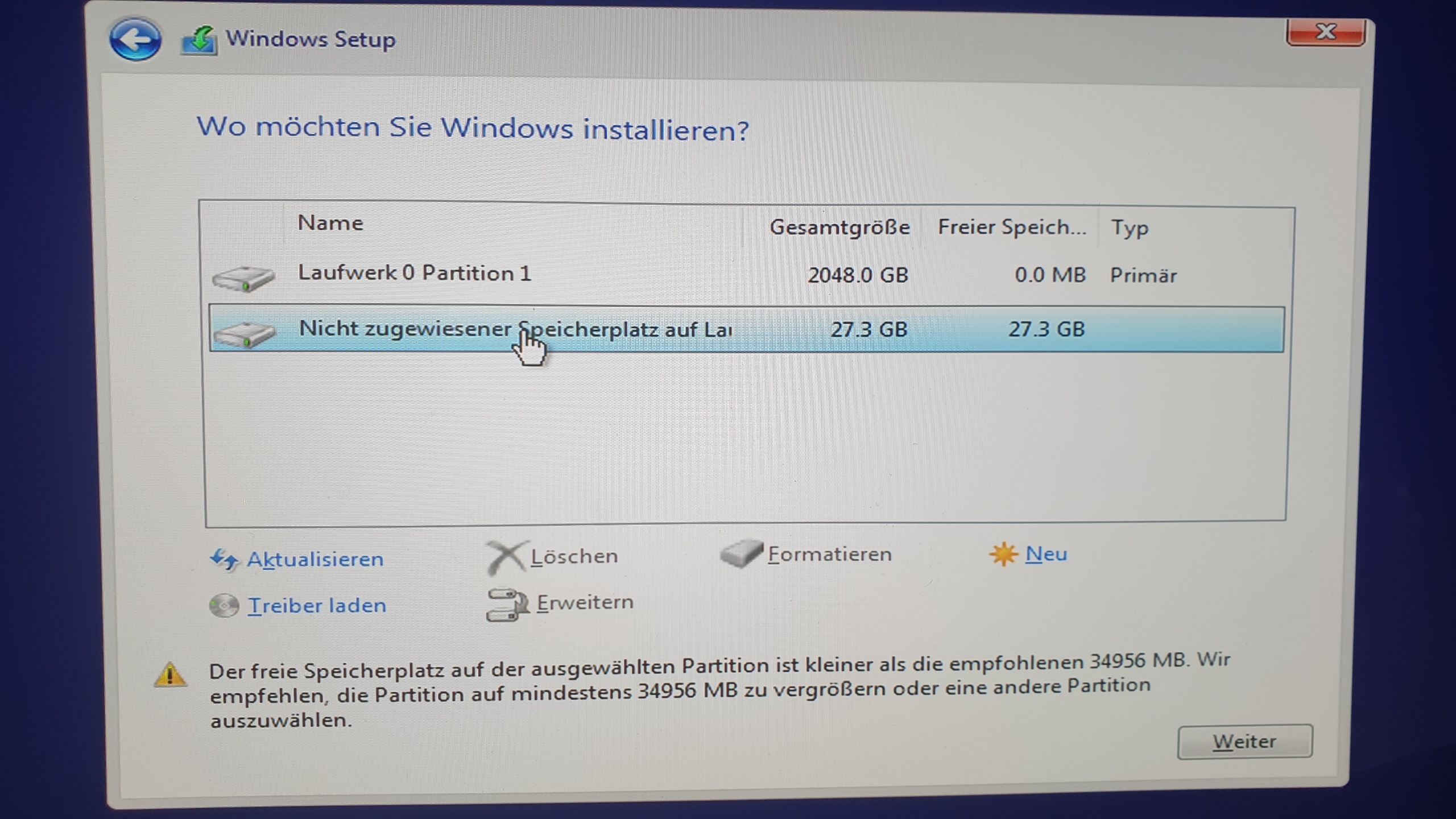Windows 11 auf Dell Notebook: Nach Update auf 22H2 wird die Festplatte nicht mehr erkannt