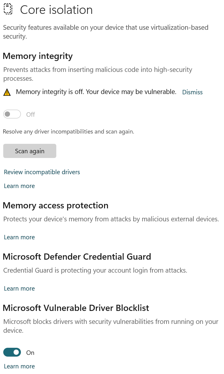 Windows 11 zeigt keine inkompatiblen Treiber an