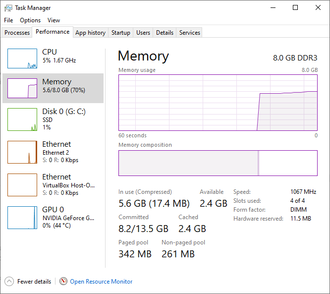 Nur 3,2 GB RAM nutzbar von 8 GB unter Windows 11