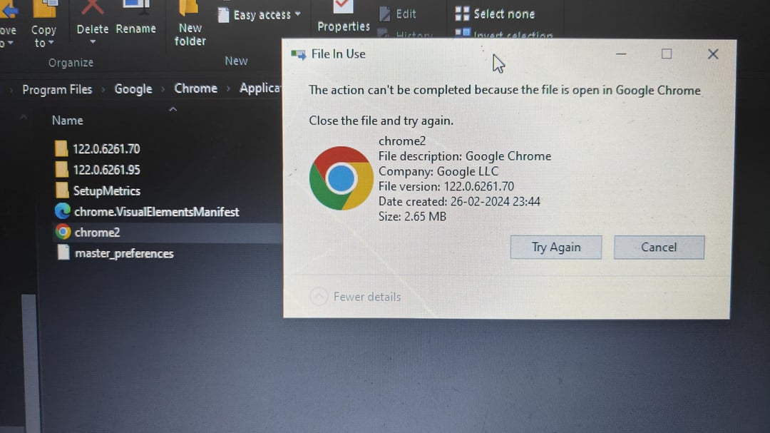 Hilfe beim Deinstallieren von Chrome.exe
