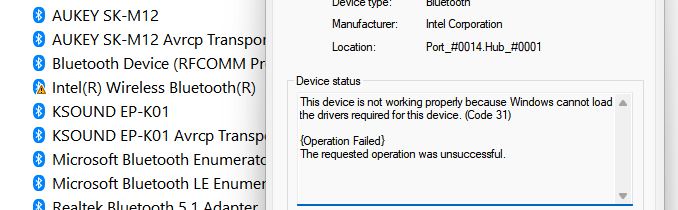 USB 5.0 Bluetooth-Adapter funktioniert nicht