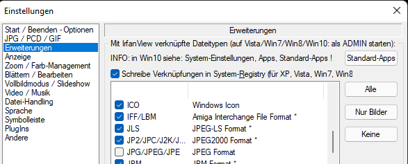 JPG in Windows 11 nicht als Standardprogramm wählbar