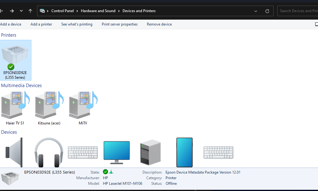 Warum wurden alle meine Druckermodelle auf HP LaserJet M101-M106 umgestellt?