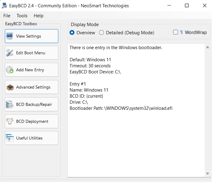 Wie entferne ich den Windows-Boot-Manager-Eintrag von einer Festplatte?