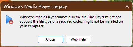KOPIERTE MP4-DATEIEN WERDEN NICHT ABSPIELT!
