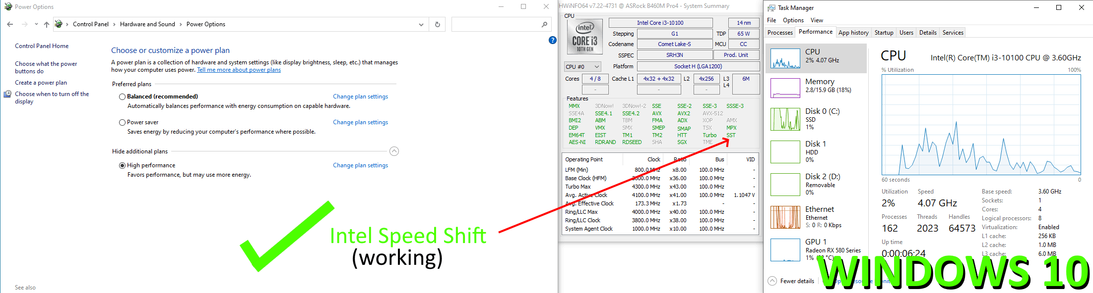 Intel Speed Shift-Technologie funktioniert nicht unter Windows 11