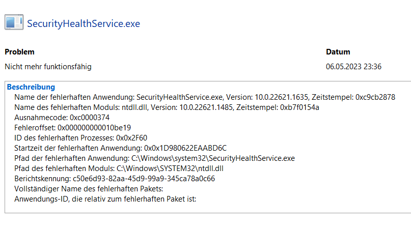 Update für Microsoft Defender KB5007651 (Version 1.0.2303.27001) wird ständig installiert!