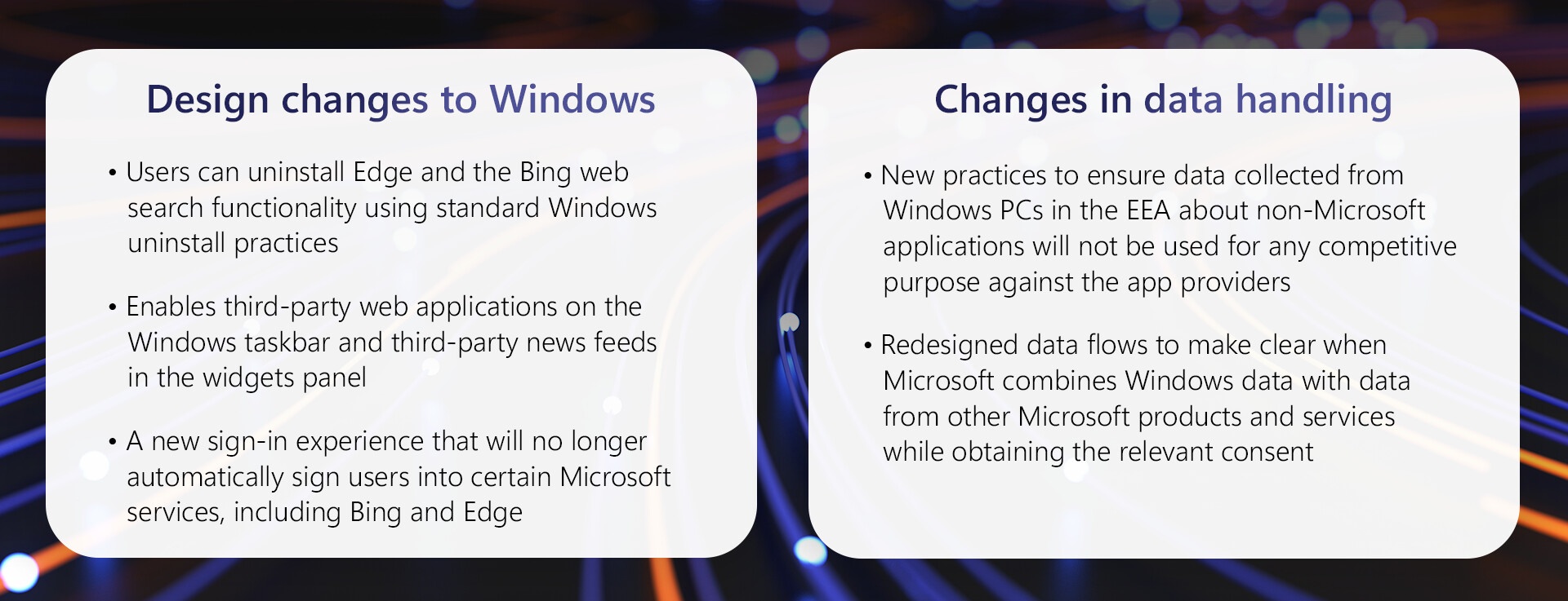Änderungen, die Microsoft an Windows zur DMA-Konformität vorgenommen hat