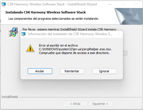 Bluetooth 4.0-Adapter. Treiber kann nicht installiert werden.