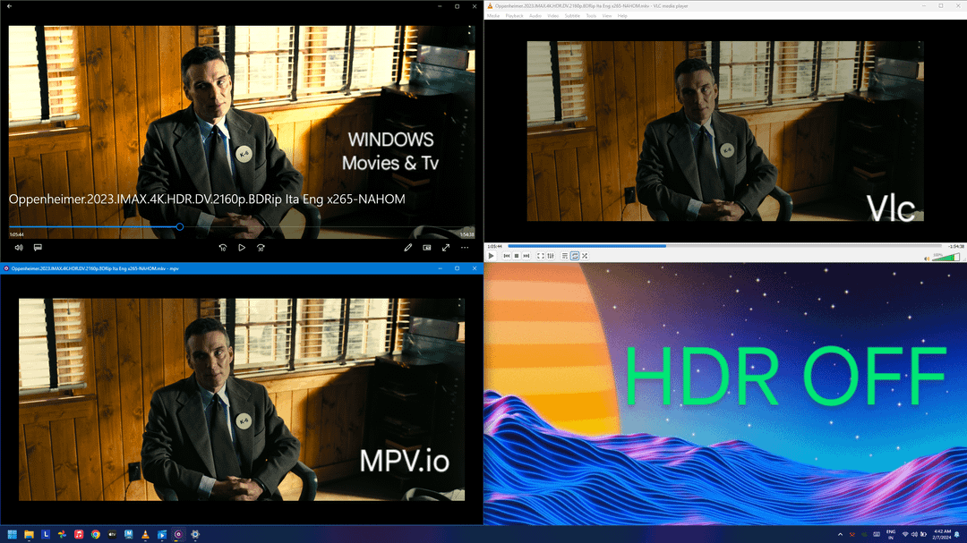 Problem mit HDR bei Filmen