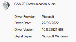 epos gsp 670 funktioniert nach Windows Update 22h2 nicht, funktioniert aber einwandfrei unter Windows 21h2