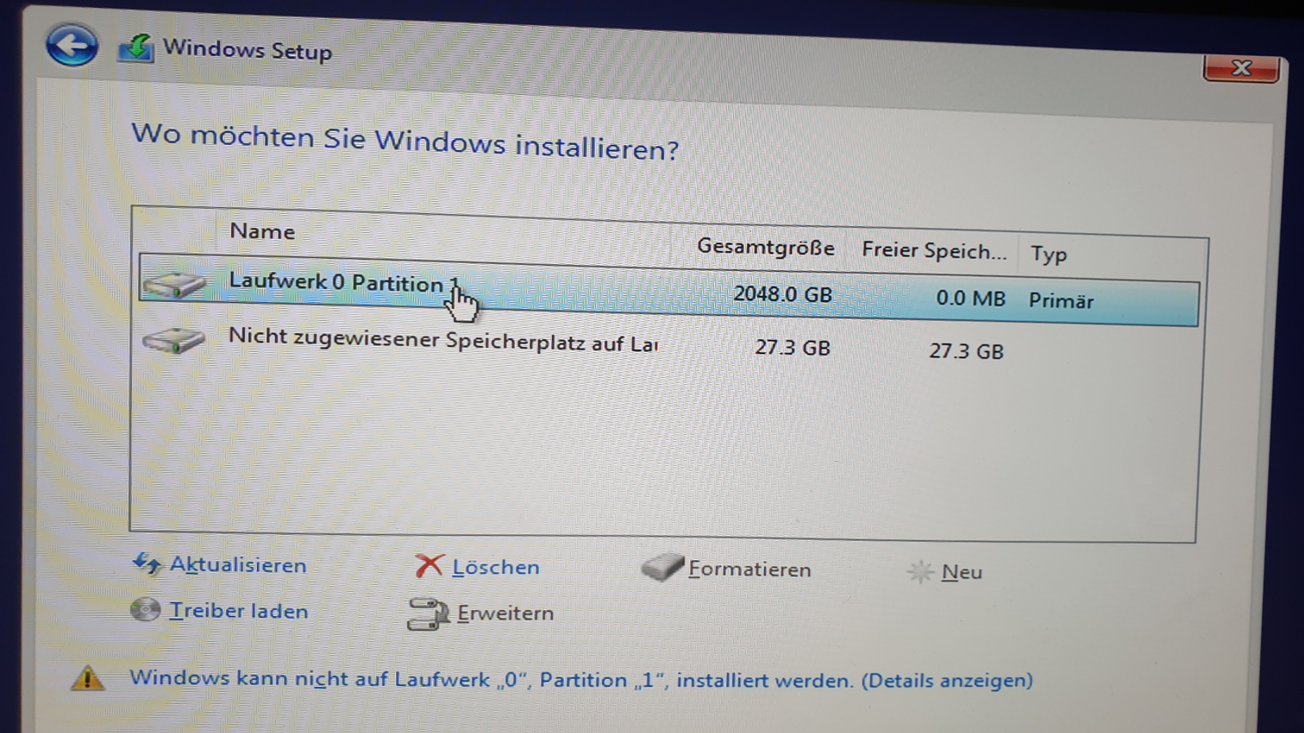 Windows 11 auf Dell Notebook: Nach Update auf 22H2 wird die Festplatte nicht mehr erkannt