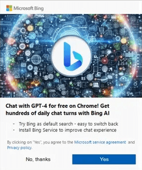 Bing-Werbung in Windows 11