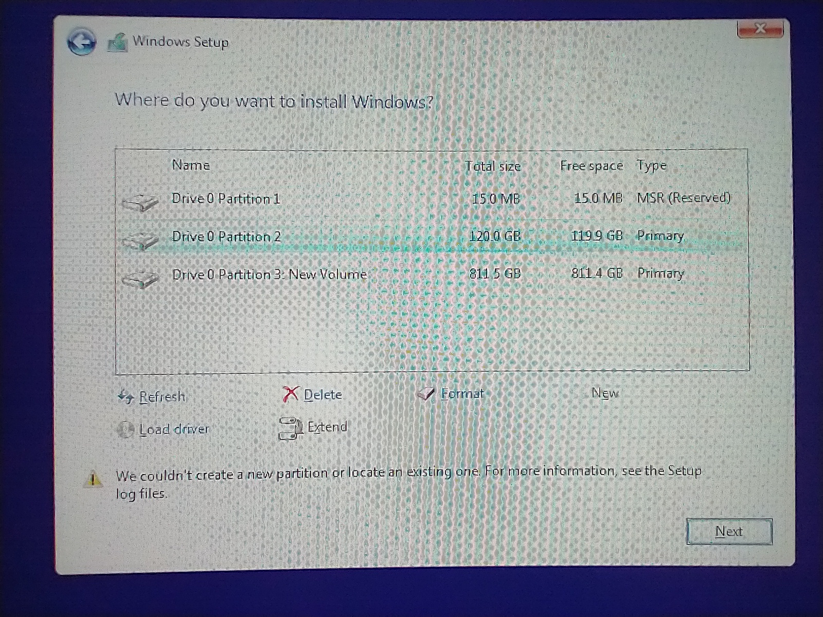 Versuchen Sie, Windows 11 Home zu installieren und erhalten Sie die Hilfe: Es wurden keine signierten Gerätetreiber gefunden!