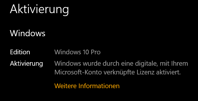 Windows 11 kann nicht aktiviert werden nach Neuinstallation (vorher Windows 10) auf gleichem Rechner, andere SSD