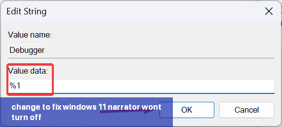 change to fix windows 11 narrator wont turn off