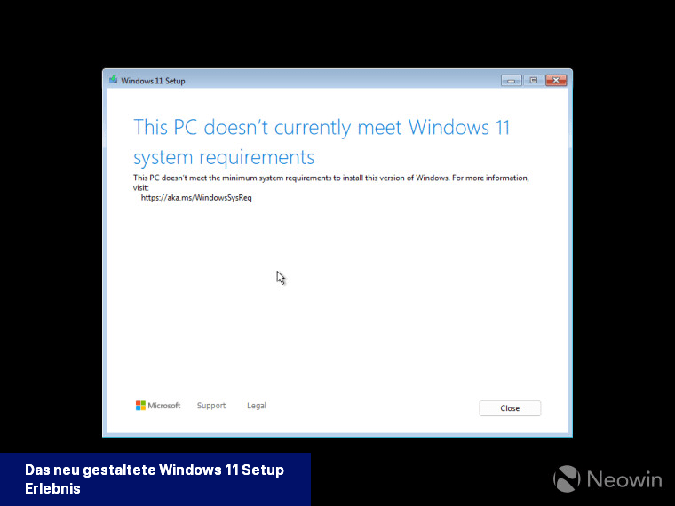 Das neu gestaltete Windows 11-Setup-Erlebnis
