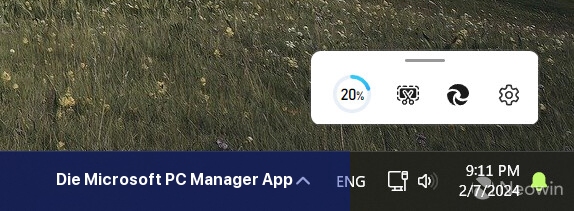 Die Microsoft PC Manager-App