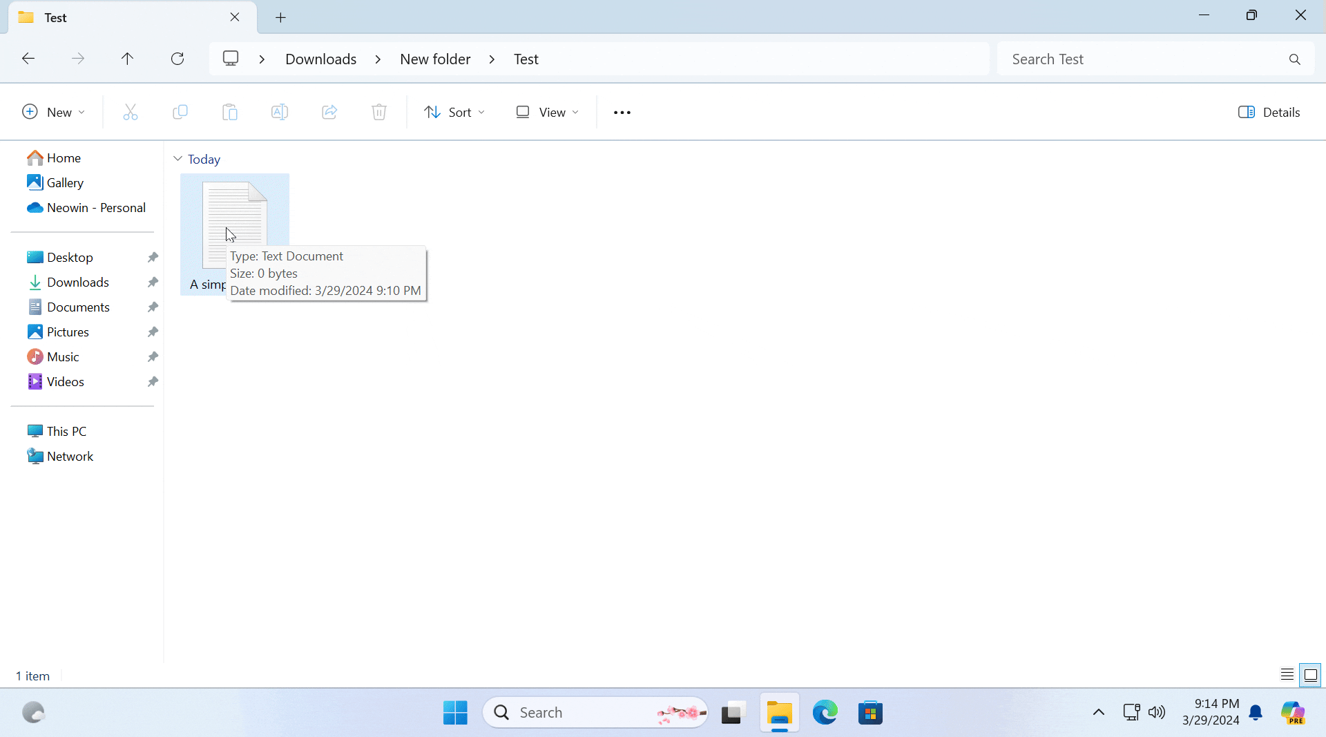 Drag and Drop im Datei-Explorer in Windows 11