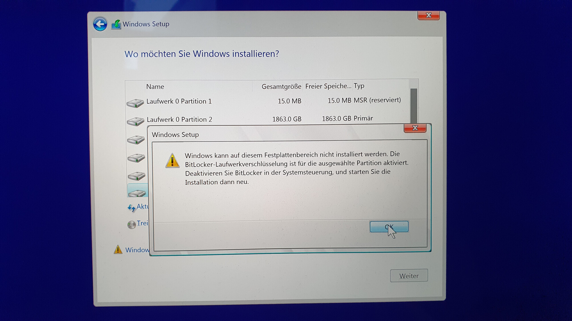 Laut Windows Update erfüllt PC nicht Mindestvoraussetzungen für Windows 11, obwohl laut PC-Integritätsprüfung alle Voraussetzungen erfüllt werden