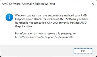 Win11 Wie kann ich verhindern, dass Windows Update den AMD-Treiber ersetzt und AMD Adrenaline deaktiviert?