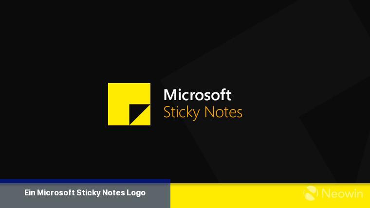 Ein Microsoft Sticky Notes-Logo