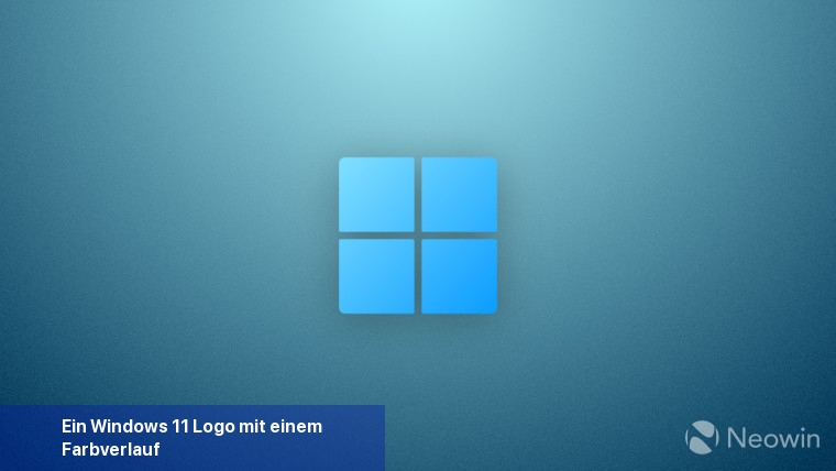 Ein Windows 11 Logo mit einem Farbverlauf