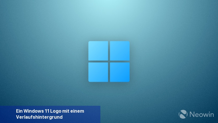 Ein Windows 11-Logo mit einem Verlaufshintergrund