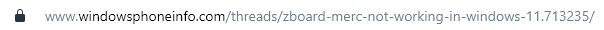 ZBoard Merc funktioniert nicht unter Windows 11