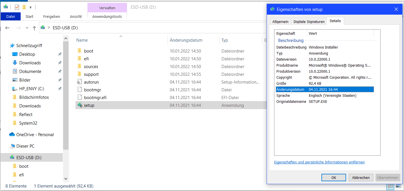 Probleme bei Installationsversuch W11, Fehlermeldung 0xc1900101 ohne zusätzliche Angaben