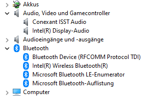 Windows 11 - Bluetooth Geräte erkannt, verbunden, doch funktionieren nicht