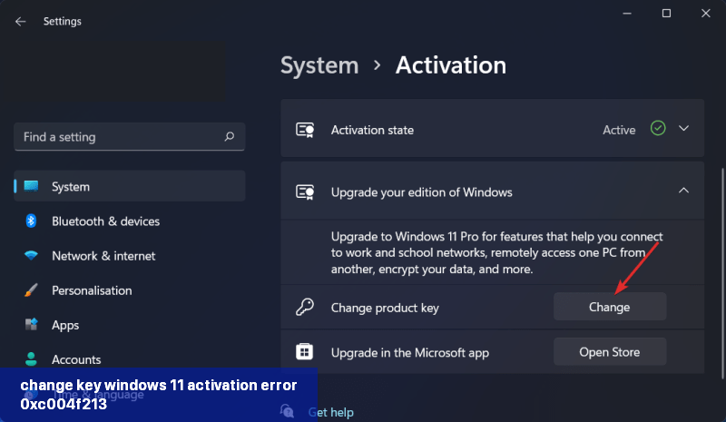 change-key windows 11 activation error 0xc004f213