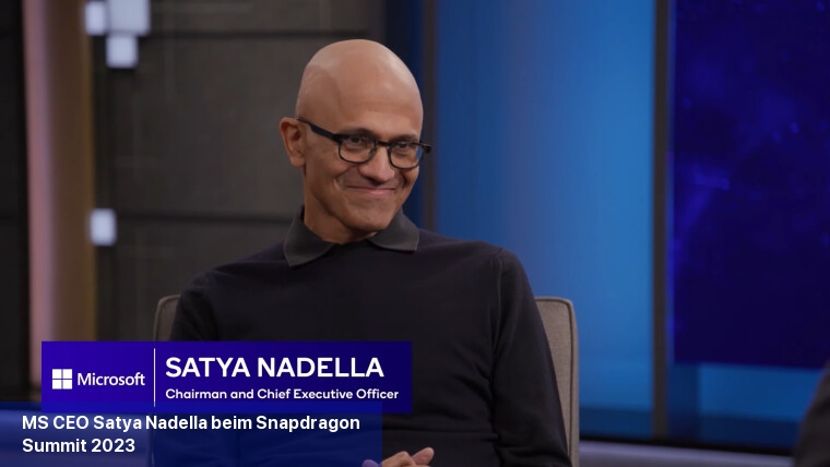 MS-CEO Satya Nadella beim Snapdragon Summit 2023