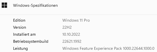 2023-08 Kumulatives Update für Windows 11 Version 22H2 für x64-basierte Systeme (KB5029263) liefert Installationsfehler – 0xc007000d